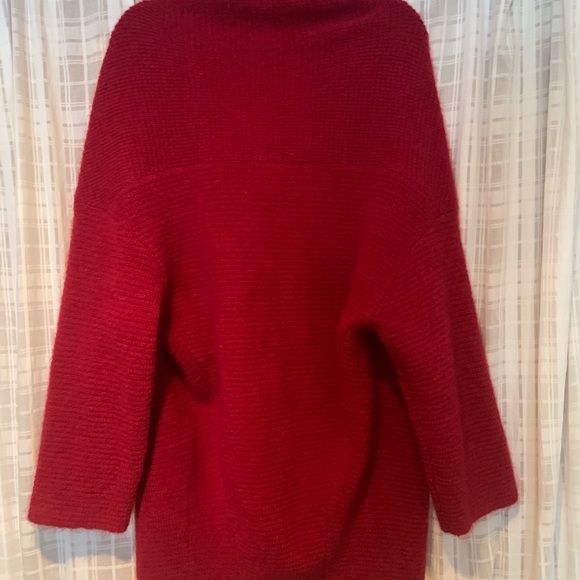$1295 Haider Ackermann Red Cardigan Sweater Small - Picture 3 of 7